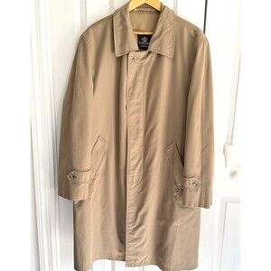 Vintage WERTHER InterCity Trench Coat Beige Lined Size Large Europe Classic